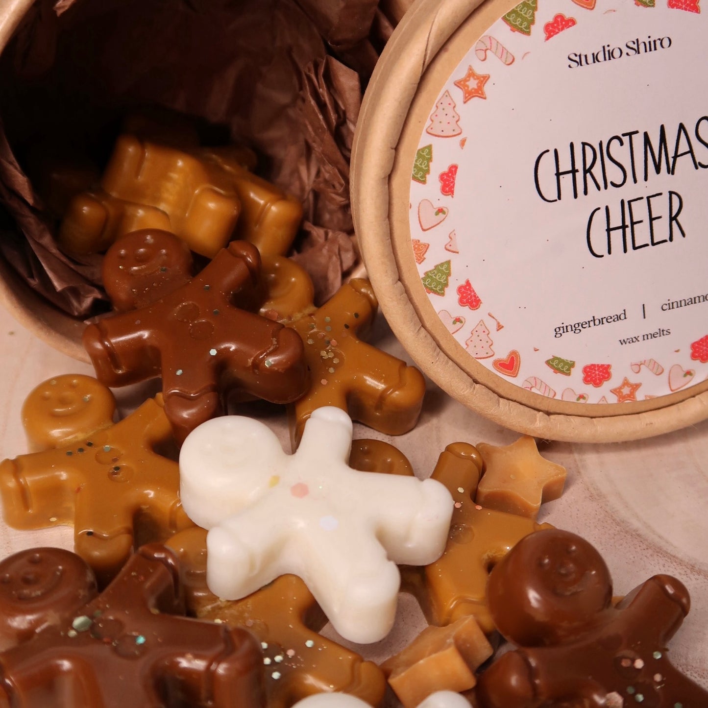 6 Gingerbread Man Wax Melts